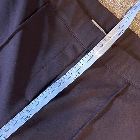 Zenana Women's Brown Dress Pants. Elastic Waist, Seam on Front, Size XL - Picture 6 of 8